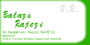 balazs rajczi business card